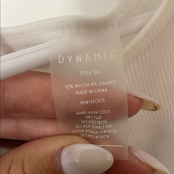 White Ribbed Tank Top - Picture 4 of 4